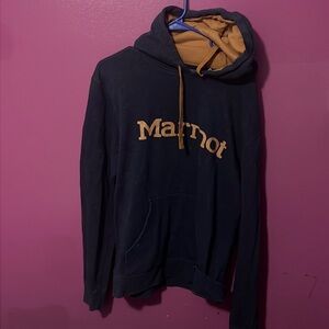 MARMOT HOODIE DARK BLUE SIZE LARGE RARE